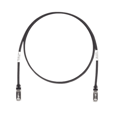 Patch Cord Cat6A, Blindado S/FTP, CM/LS0H, 7ft, Color Negro