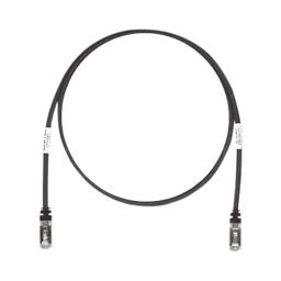 Patch Cord Cat6A, Blindado S/FTP, CM/LS0H, 7ft, Color Negro
