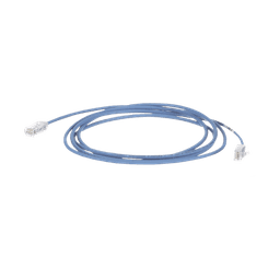 Cable de Parcheo TX6, UTP Cat6, Diámetro Reducido (28AWG), Color Azul, 25ft 
