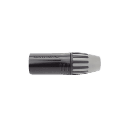 XLR conector de cable macho, carcasa enchapada en negro, contactos enchapados en plata