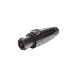 Conector Speakon | Hembra | 4 polos | carcasa negra | Cable AWG10 | 30A
