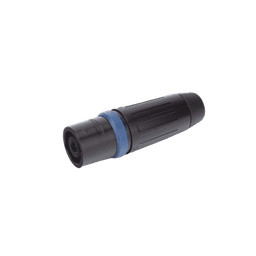 Speakon Conector de cable macho de 4 polos, carcasa negra, cable AWG10,  30A