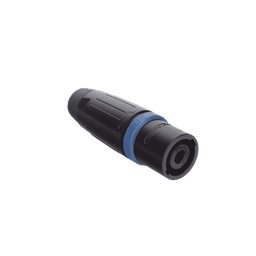 Speakon Conector de cable macho de 4 polos, carcasa negra, cable AWG10,  30A