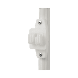 Poste de Paso para Cerca Eléctrica / Tubo de Acero Galvanizado / 6 Aisladores / 1.4 m (4.6 ft) / Diámetro 25 mm (1 in) / Pintura Blanca Exterior