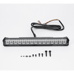 Luz Auxiliar de 45 LEDs Rojo, Ambar y Blanco, 11.42", 12 a 24 VCD