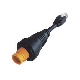 Adaptador Ethernet RJ45 / Conector Redondo Amarillo / Compatible con NSO evo2 y Zeus2
