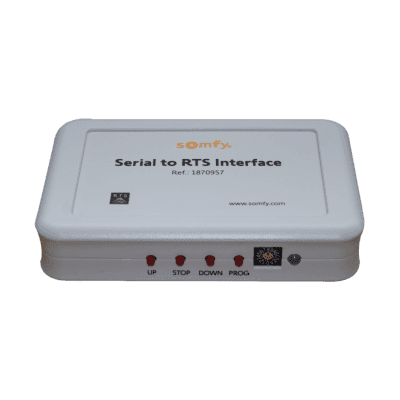 Traductor Universal Somfy Connect, integre SOMFY con el sistema de control de iluminación RadioRA2 de LUTRON.