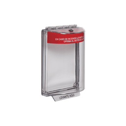 Cubierta Transparente Serie Universal Stopper®, Texto De Incendio En Español 