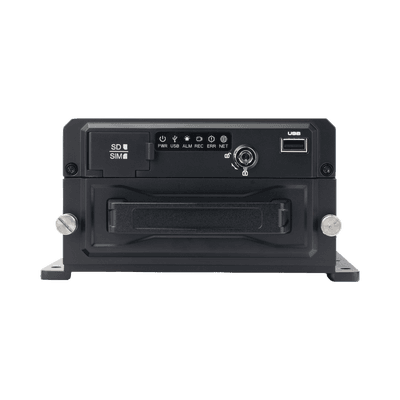 DVR Móvil / Multiplataforma / 4 Canales AHD 2 Megapixel + 4 canales IP / Almacenamiento en HDD / H.265 / Soporta 4G / WiFi / GPS