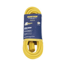 Extensión Eléctrica de Uso Rudo Aterrizada 5 metros /127 V CA 10 A Máximo / Color Amarillo.