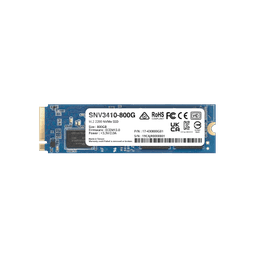 SSD NVMe M.2 SNV3410/3510 | SSD 400GB | Alto Rendimiento 400000 IOPS Lectura | 70000 IOPS Escritura | Resistencia 1022 TBW | Protección de Datos Integral | Análisis de Vida Útil | Diseñada para Sistemas Synology | Garant&ia