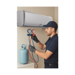 Servicio / Recarga de gas refrigerante / R32 / Minisplit AUFIT / Capacidad de 2 a 2.5 Toneladas 