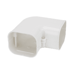 Kit de Canaletas Para la Organización de Tuberías y Cables Eléctricos en Instalaciones de Aire Acondicionado, Uso en Interiores y Exteriores, PVC Rígido, Ideal Para Minisplit, Contenido de Kit (11 Piezas), (3000-00000)