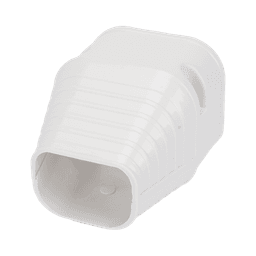 Kit de Canaletas Para la Organización de Tuberías y Cables Eléctricos en Instalaciones de Aire Acondicionado, Uso en Interiores y Exteriores, PVC Rígido, Ideal Para Minisplit, Contenido de Kit (11 Piezas), (3000-00000)