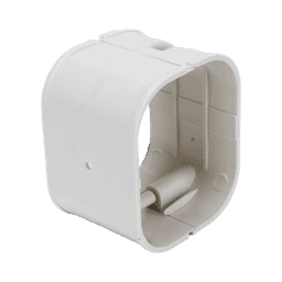 Kit de Canaletas Para la Organización de Tuberías y Cables Eléctricos en Instalaciones de Aire Acondicionado, Uso en Interiores y Exteriores, PVC Rígido, Ideal Para Minisplit, Contenido de Kit (11 Piezas), (3000-00000)