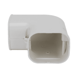 Kit de Canaletas Para la Organización de Tuberías y Cables Eléctricos en Instalaciones de Aire Acondicionado, Uso en Interiores y Exteriores, PVC Rígido, Ideal Para Minisplit, Contenido de Kit (11 Piezas), (3000-00000)