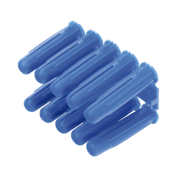 Taquete azul 3/8" para tornillo 12mm x 2" (100pzs) (1105-05100) 