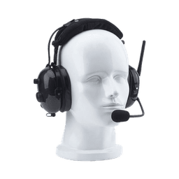 Auriculares con cancelación  de ruido de 28 dB, radio de dos vías integrado, UHF, 400-480 MHz