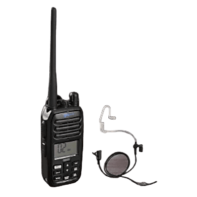 Radio Portátil Marino TXM52 / Sumergible IP67 / Luz Activada por Agua / NRC Reducción de Ruido / Dual-Watch / 5W de Potencia / Incluye Micrófono Audífono de Tubo Acústico
