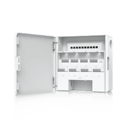 UniFi Access Hub Door, puede conectar 2 lectores y 2 cámaras (no incluidos) para controlar solo una puerta / 2 terminales AUX y 4 entradas adicionales (sensores y botones) POE 802.3bt no incluido