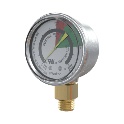 Manómetro de Contacto  Argón/Nitrógeno | 2901 PSI (200 bar) N.C  Baja presión