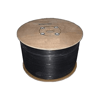 Carrete de Cable Coaxial de Baja Perdida WILSON400 Tipo LMR400. 50 Ohm de Impedancia. 152.4 Metros (500 Pies)