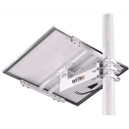 Soporte Montaje Panel Solar WI-BRKP133 para Postes / Estructura Galvanizada SGCC 2 mm / Ajuste Ángulo 0-75° / Compatible Postes Redondos 76-133 mm y Cuadrados 50-130 mm / Paneles hasta 900 mm Ancho y 35 mm Grosor / Resistente Corrosión y