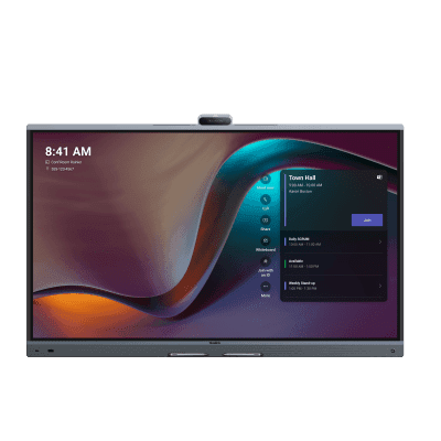 Yealink MeetingBoard 75 Pro, Centro de Colaboración Inteligente con IA, 4K UHD, Android 13, Micrófonos Integrados y Cámara Ultra Gran Angular