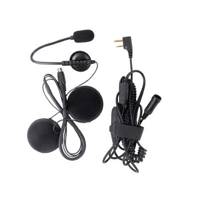 MICRÓFONO CON BOOM PARA CASCO ABIERTO P/ RADIOS ICOM ICF3G/ ICF4G/ ICF3GS/ ICF4GS/ IC-F11/ 21/ 14/ 24/ 33/ 43/ 3021/ 4021.