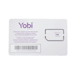 SIM Yobi para dispositivos móviles 3G/4G con recarga de 3.5GB cada mes durante 1 año de servicio (solo datos)
